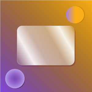 Template mit lila-gelb Verlauf, kugeln, und Fenster f&uuml;r Text