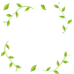 Template mit Rahmen aus Bl&auml;ttern