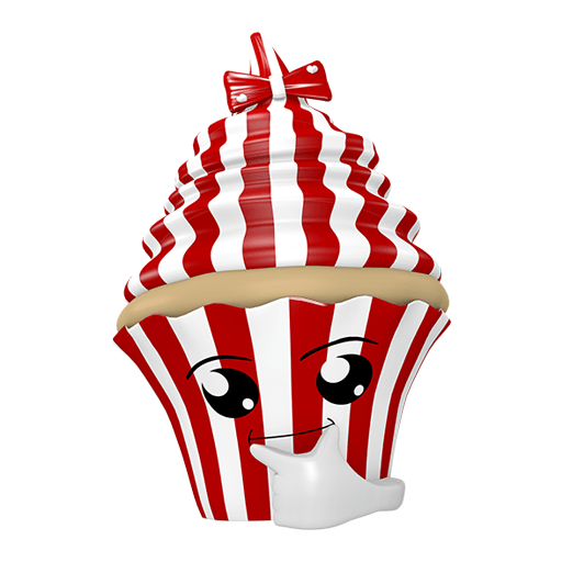 lustiger Sticker f�r deinen Messenger als Cupcake