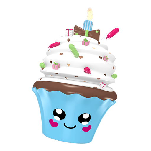 niedlicher Sticker f&uuml;r den Geburtstag