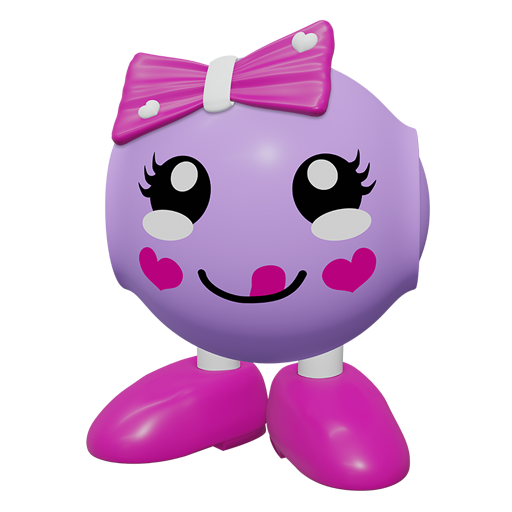 niedliche Figur mit Naschzunge 