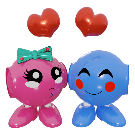 verliebtes Robotp&auml;rchen