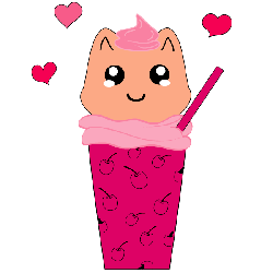 Milchshake mit K&auml;tzchen