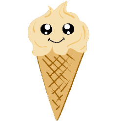 Kawaii Eis im H&ouml;rnchen