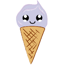 Kawaii Eis im H&ouml;rnchen