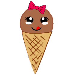 Kawaii Eis im H&ouml;rnchen