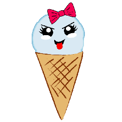 Kawaii Eis im H&ouml;rnchen