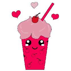 kawaii Kirsch Eisshake