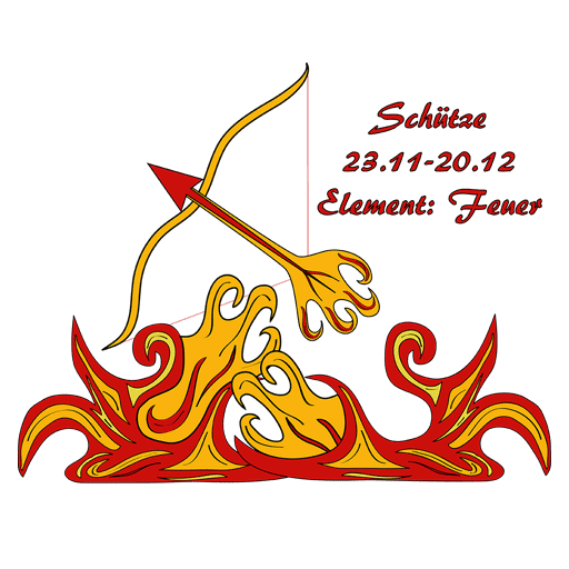 Sternzeichen Sch&uuml;tze, Symbol