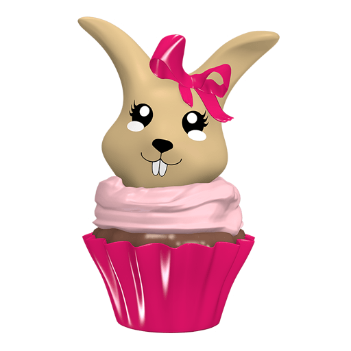 niedlicher Osterhase im Cupcake