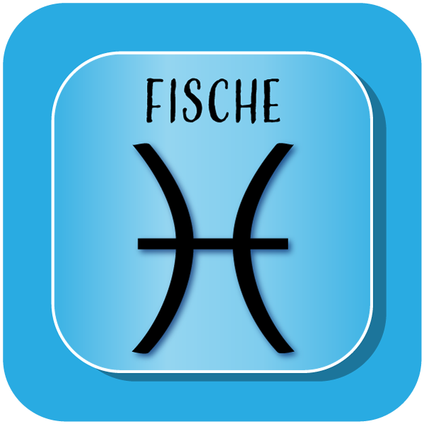 Sternzeichen Fische Sticker, k&uuml;nstlerische Darstellung
