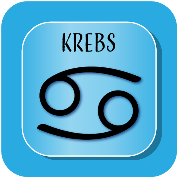 Sternzeichen Krebs Sticker, k&uuml;nstlerische Darstellung