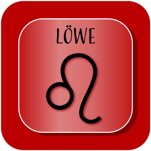 Sternzeichen L&ouml;we Sticker k&uuml;nstlerische Darstellung