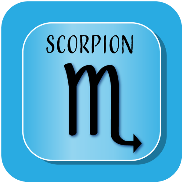 Sternzeichen Skorpion Sticker, k&uuml;nstlerische Darstellung